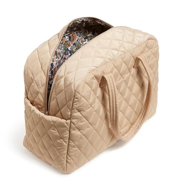 Vera Bradley Grand Traveler Carry-on Travel Luggage Caramel Cream- NWT - Picture 7 of 7